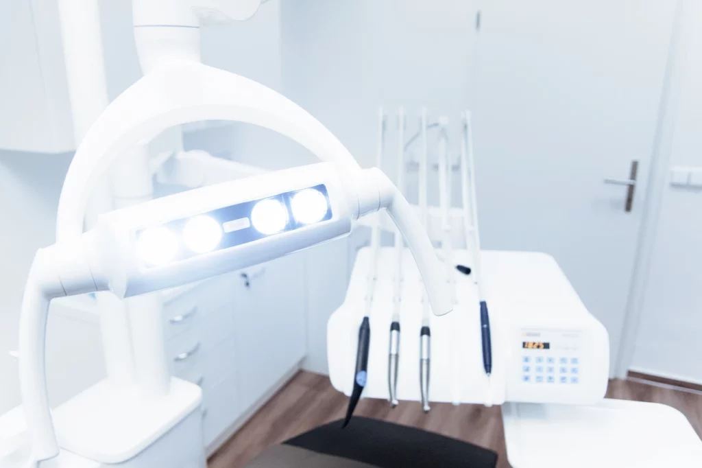 Picture of dental equipment in a modern dentist office