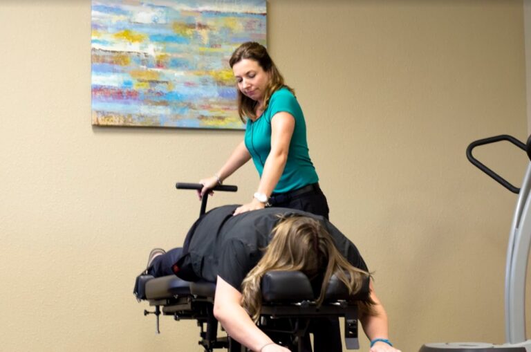 getting stretched by dr wallace chiropractor mesa az 768x509
